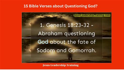 15 Bible Verses about Questioning God