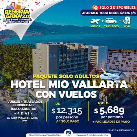 HOTEL SOLO ADULTOS EN VALLARTA HOSPEDAJE PLAN EUROPEO UVACONLINE