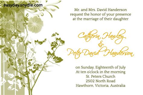 Wedding Invitation Wording Samples: What to Write in Wedding Invitations – Easyday