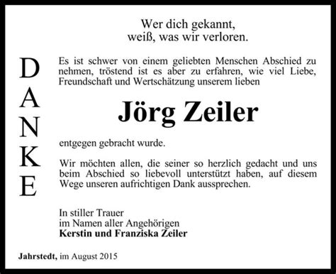 Traueranzeigen Von J Rg Zeiler Abschied Nehmen De