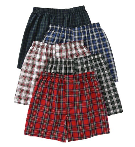 Hanes Ultimate Men S Boxer Underwear Moisture Wicking Tartan Plaids