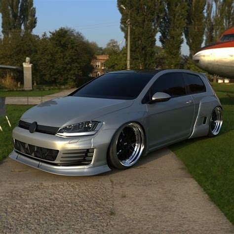 Volkswagen Golf Mk Gti Pandem D Model Cgtrader