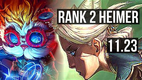 HEIMERDINGER Vs CAMILLE TOP DEFEAT Rank 2 Heimer 6 Solo Kills