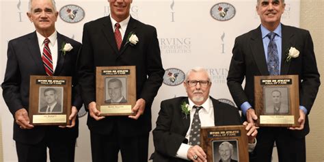 Rambler Newspaper Irving Isd Inducts Members Into Athletic Hall Of