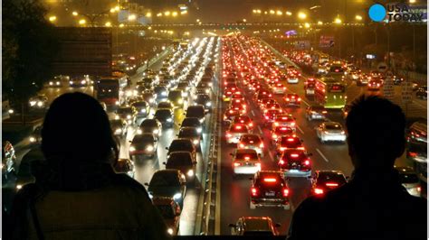 Thousands Stuck In 50 Lane Traffic Jam In Beijing