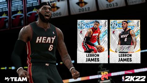 Nba K Myteam On Twitter Lebron X Pick Up His New Card And