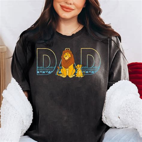 Disney Fathers Day The Lion King Simba And Mufasa Shirt Best Dad Ever
