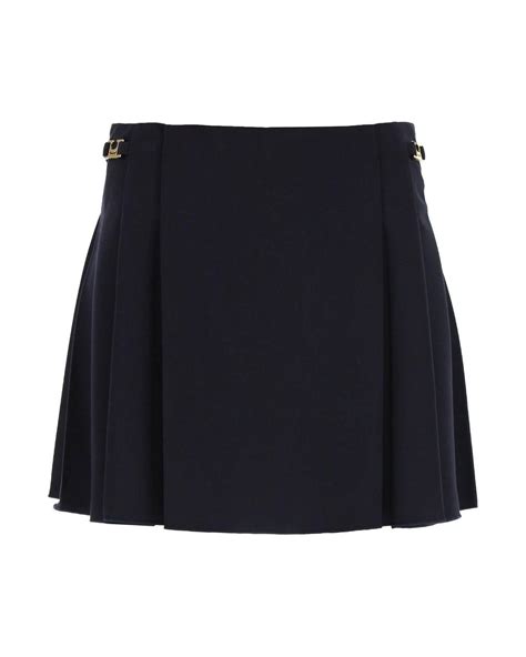 Low Classic Pleated Mini Skirt In Blue Lyst