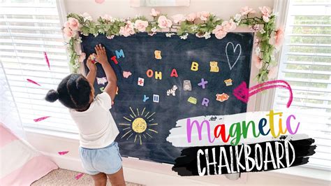 Diy Magnetic Chalkboard Using Galvanized Sheet Metal Budget Friendly