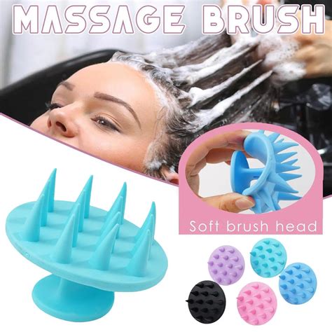 Silicone Shampoo Scalp Cabelo Massager Cabe A Corpo Scalp Massagem