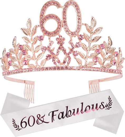 60th Birthday Gifts For Women 60th Birthday Tiara And Sash 60