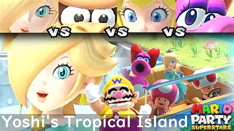 Mario Party Superstars Rosalina Vs Donkey Kong Vs Peach Vs Birdo In