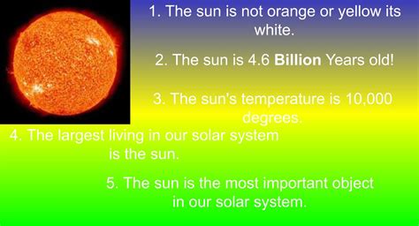 Five Facts About The Sun