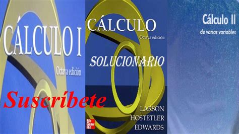 Cálculo I II Ron Larson 8ed pdf Mas Solucionario YouTube