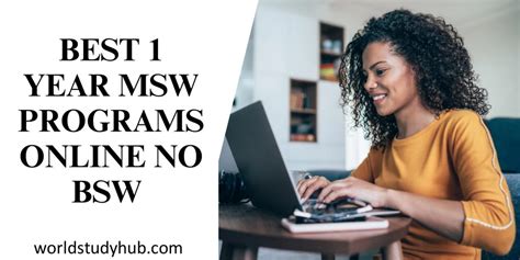 The Best 1 Year MSW Programs Online With No BSW 2024