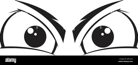 Angry eyes cartoon Stock Vector Image & Art - Alamy