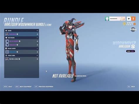 NEW Harlequin Widowmaker Skin Overwatch 2 Item Shop 4 25 23 YouTube