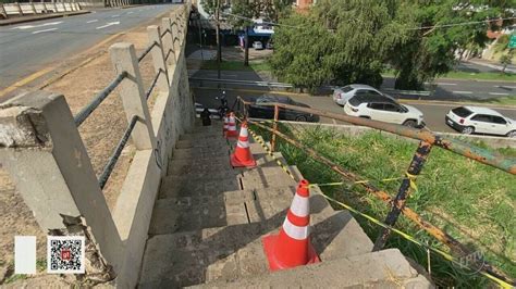 Moradores Relatam Risco Em Travessia Por Escad O Rachaduras No