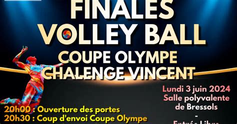 Finale départementale coupe Volley ball Lundi 3 juin Région