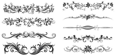 premium vector set  vines