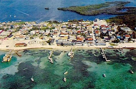 Aerial View San Pedro 1979 Photographs From Ambergris Caye Belize