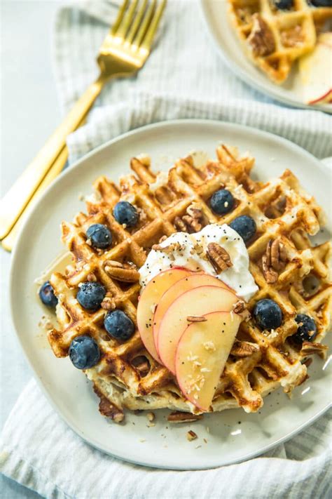 Healthy Protein Waffle Recipe Kim S Cravings