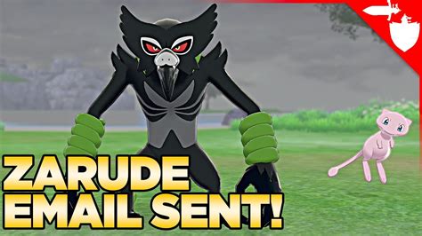 Redeem Zarude Email Now To Get Zarude In Pokemon Sword And Shield Youtube