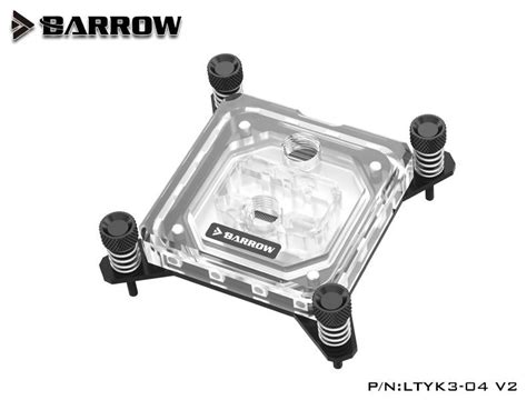 Barrow Acrylic Micro Jet Cpu Waterblock Lrc Rgb Intel X