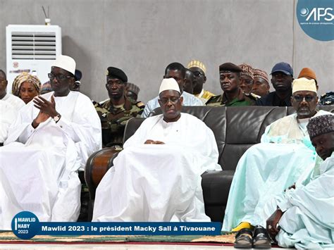 12 Photos Mawlid 2023 La Visite Du Président Macky Sall à Tivaoune