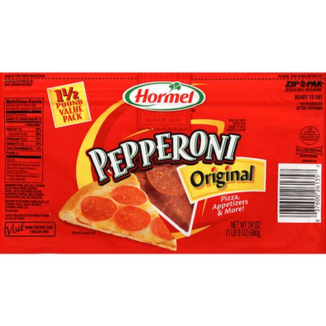 Hormel® Original Pepperoni 24 Oz Package Packaged Hot Dogs Sausages