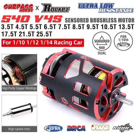 Surpass Hobby Rocket V S Sensored Brushless Motor For Rc Drift