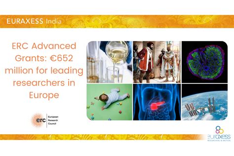 Erc Advanced Grants €652 Million For Leading Researchers In Europe Euraxess