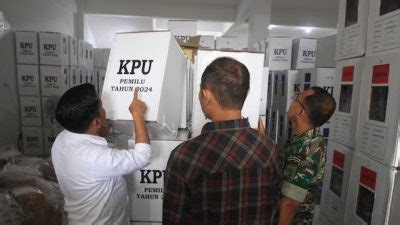 Persen Logistik Surat Suara Pemilu Tiba Di Jeneponto