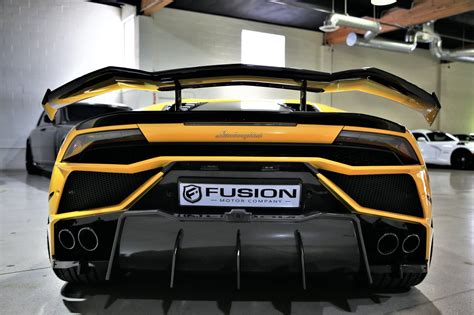 Lamborghini Huracan Carbon Fiber Kit | Bumper and Diffuser | Fusion ...