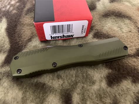 1 Kershaw Olive Green Livewire OTF Automatic Out The Front 9000ol