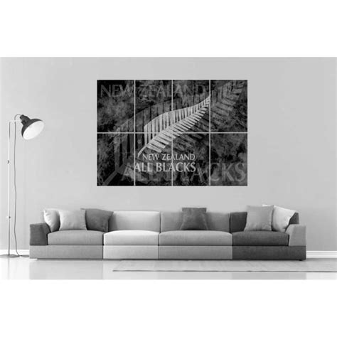 All Blacks Rugby Logo Wall Art Poster Grand Format A Large Print