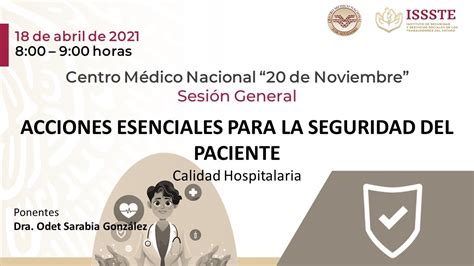 ACCIONES ESENCIALES PARA LA SEGURIDAD DEL PACIENTE Calidad Hospitalaria