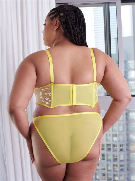 Puff Daisy String Bikini In Yellow Savage X Fenty France