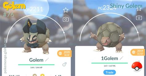 Shiny Golem - Pokemon Go