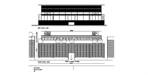 3D Stadium Plan - Cadbull