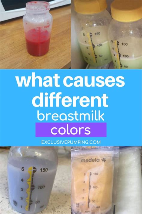 Breastmilk Colors: How Your Milk Can Change - Exclusive Pumping