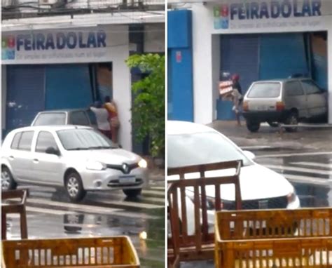 V Deo Grupo Saqueia Loja Na Cal Ada Ap S Incidente De Carro Danificar