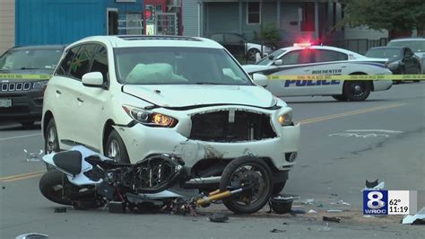 Rochester Police Investigate Crash Involving Suv Motorcycle Youtube