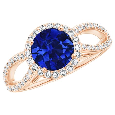 Customizable Angara Gia Certified Natural Sapphire Vintage Style Rose