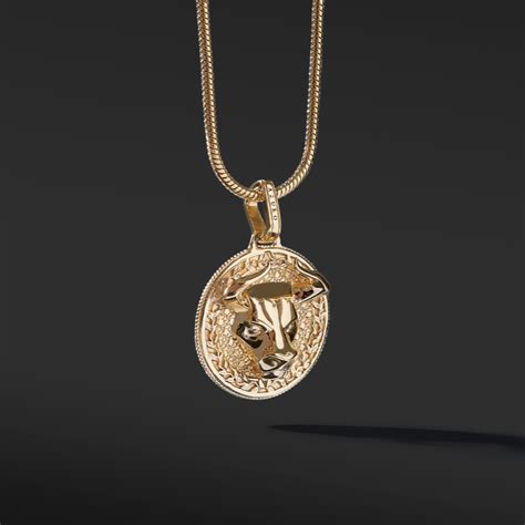 Bull Gold Pendant Necklace | Gold Bull Pendant for Men – Azuro Republic