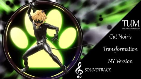 Miraculous: Cat Noir's Transformation [NEW YORK VERSION] | Soundtrack - YouTube