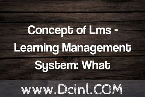 Concept Of Lms Learning Management System What Is It Definition