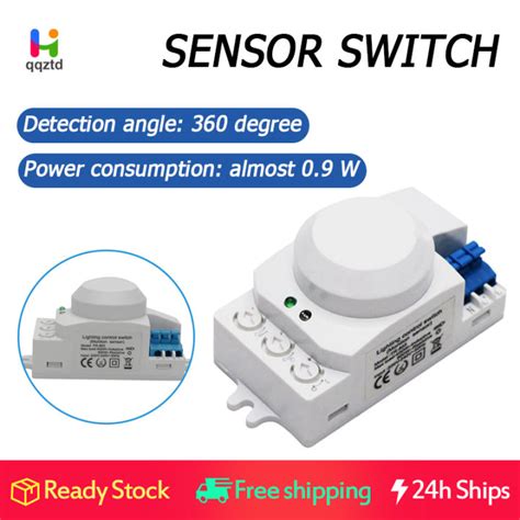 5 8GHz HF System LED Microwave 360 Degree Motion Sensor Light Switch