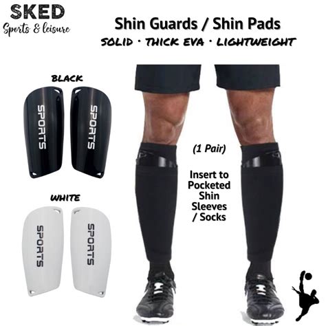 SKED Shin Guard Football (1Pair) Shin Pad Football Soccer Futsal Guard ...