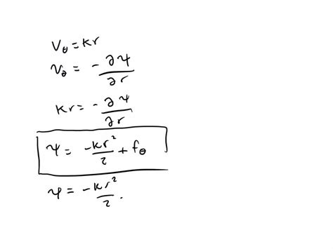 SOLVED The Streamlines For An Incompressible Inviscid Two Dimensional